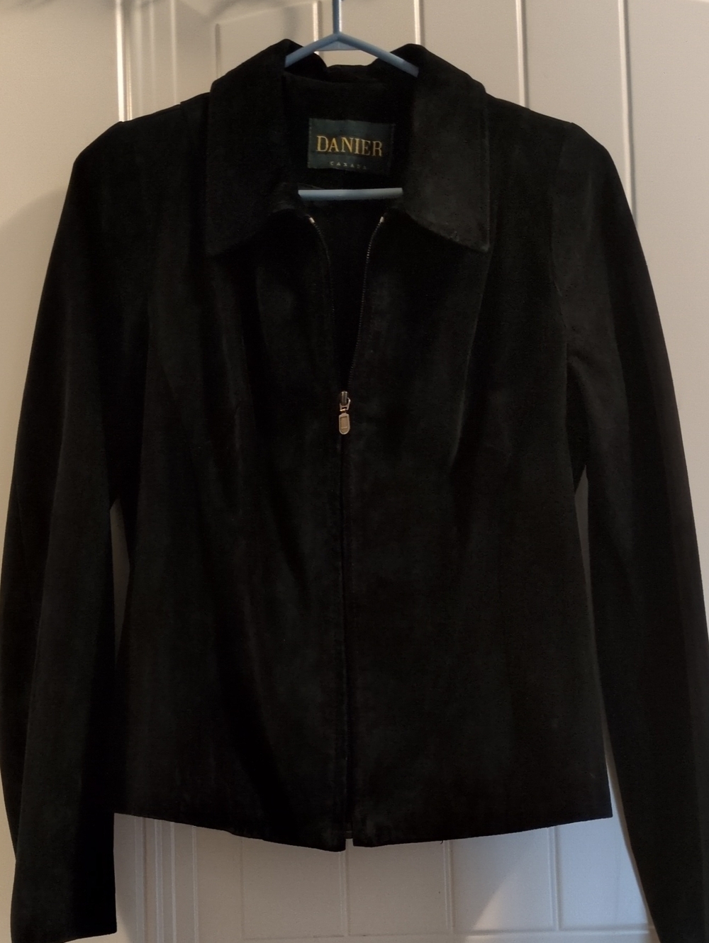 Danier Black Suede Zip-Front Women's Jacket
